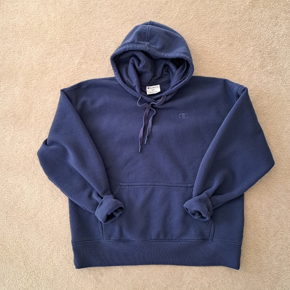 Champion Hoodie Women's Small Vlue Pull Over Sweatshirt Cozy Soft Hooded - Picture 10 of 10